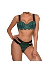 UIVHLW Coquinelingerie Femmes Ensembles Soutiens-Gorge À Travers La Dentelle Évider Corset Vêtements