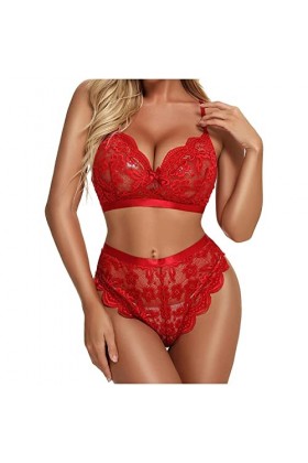 UIVHLW Lingerie Ensemble De Lingerie en Broderie De Dentelle
