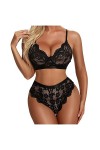 UIVHLW Lingerie Ensemble De Lingerie en Broderie De Dentelle