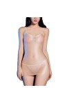ZTIANEF Chemises De Nuit Femme Robes Exotiques Sexy Dos Nu Pure Tentation Lingerie Haute Stretch Vêtements De Nuit Robes Tran