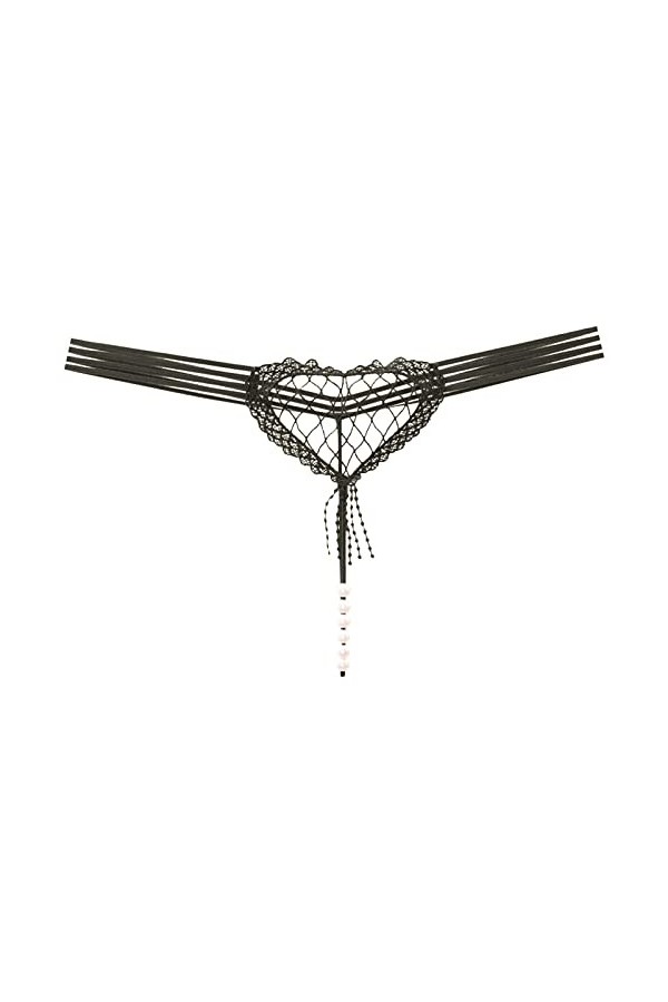 Dasongff String Ficelle Femme Sexy Chic Ouvert Culottes Taille Basse Slips Confortable String Perle Érotique Shorties Sexy Cu