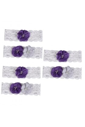 Abaodam 3 Pièces Porte-Jarretelles Jarretière De Mariée La Mariée Ceinture Élégant