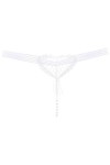 Dasongff String Ficelle Femme Sexy Chic Ouvert Culottes Taille Basse Slips Confortable String Perle Érotique Shorties Sexy Cu