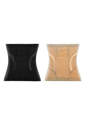 Entraîneur de Taille Haute élastique Respirant en Fil de Maille avec des Hauts en os de Poisson à mémoire Bustiers Shaper de 