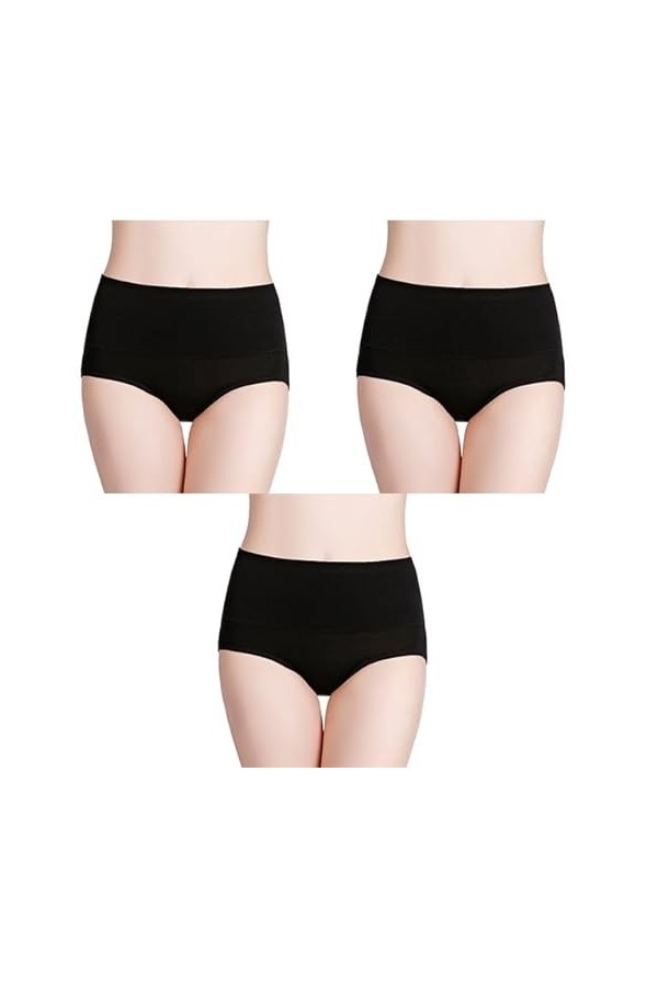 RUDDOG Culotte Femme Culotte Menstruelle 3Pc / Culotte Femme Plus Taille Femmes Sexy sous - Vêtements Taille Haute Culotte Co