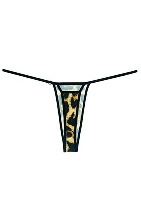 MULANY Femme Slips 3 pièces Animaux Motif Sexy Femmes String Micro String Taille Basse G-String Bikini Bas léopard sous-vêtem