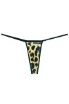 MULANY Femme Slips 3 pièces Animaux Motif Sexy Femmes String Micro String Taille Basse G-String Bikini Bas léopard sous-vêtem