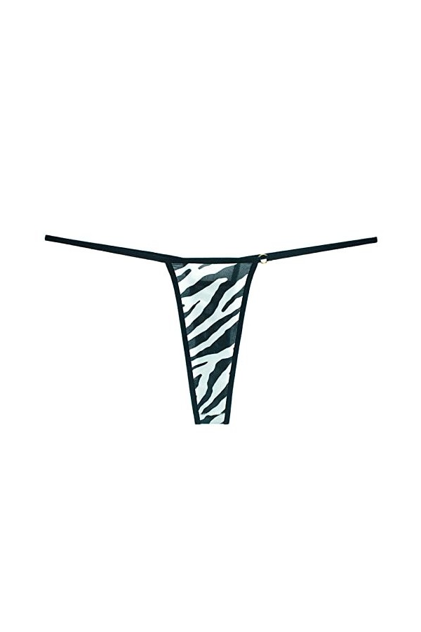 MULANY Femme Slips 3 pièces Animaux Motif Sexy Femmes String Micro String Taille Basse G-String Bikini Bas léopard sous-vêtem