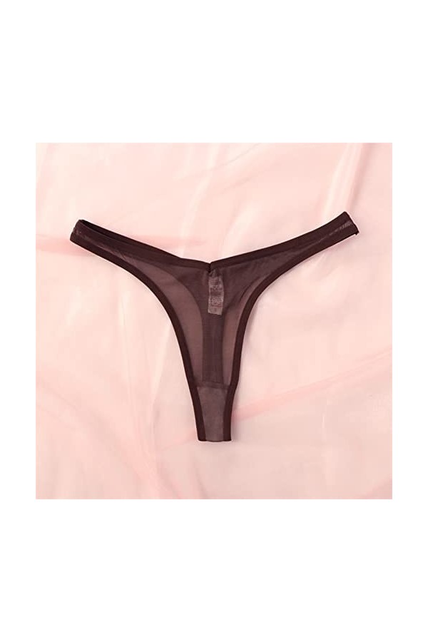 Culottes et Slips Slip Femme Comfort Knickers 3 pièces femmes Transparent G-string européen et américain maille tongs Sexy ta