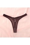 Culottes et Slips Slip Femme Comfort Knickers 3 pièces femmes Transparent G-string européen et américain maille tongs Sexy ta