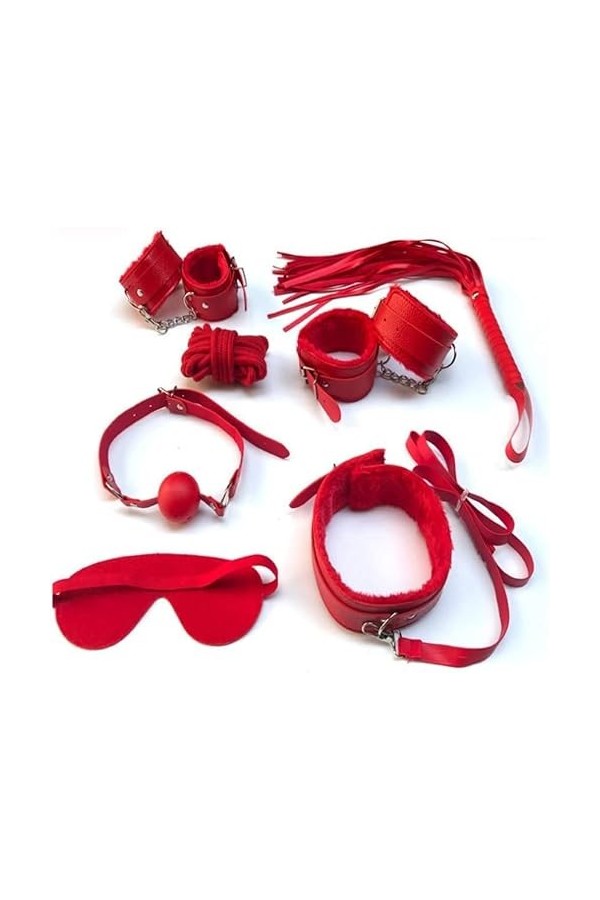 Lot de 7 ensembles de menottes clés de police Cosplay Fournitures de fête Cosplay Accessoires de costume de simulation de men