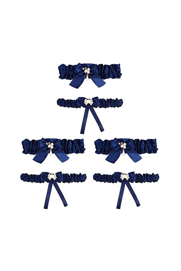 ifundom 6 Pièces Anneau De Jambe Jarretelles Mariage De Niveleuses Jarretière En Dentelle De Mariage Mariée Jambe Jarretière 