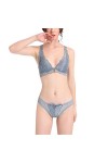 UIVHLW Lingerie De Nuit Ensembles De Slips De Soutien-Gorge sans Fil Corset sans Anneau en Acier pour Femmes