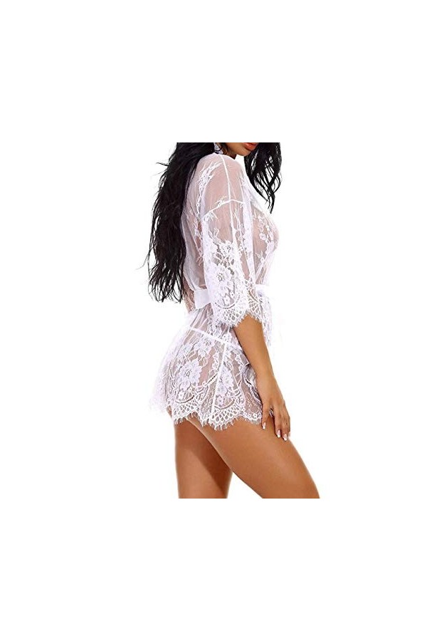 HDZHI Lingerie pour Le Sexe Lingerie Sexy Vêtements De Nuit pour Femmes Robe sous-Vêtements-Red_3XL
