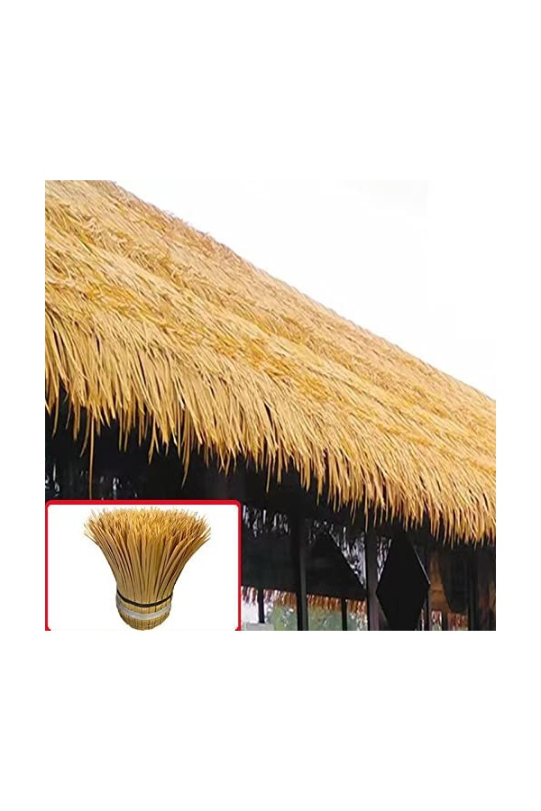 MUYUNXI Toit De Chaume Artificiel PE Simulation Thatch, Mexican Palm Thatch Rolls | Grass Aveugle De Canard | Tiki Hut Thatch