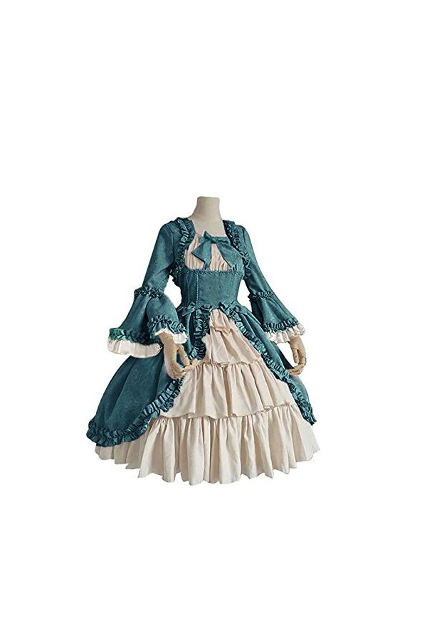 Robe de couleur contrastée pour femme - Manches courtes - Couleur unie - Laçage sexy - Robe vintage - Uchiha - Itachi - Costu