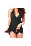 Pyjama sexy grande taille pour femme - Vêtements de nuit plus string - Ensembles de vêtements exotiques chauds - Lingerie sex