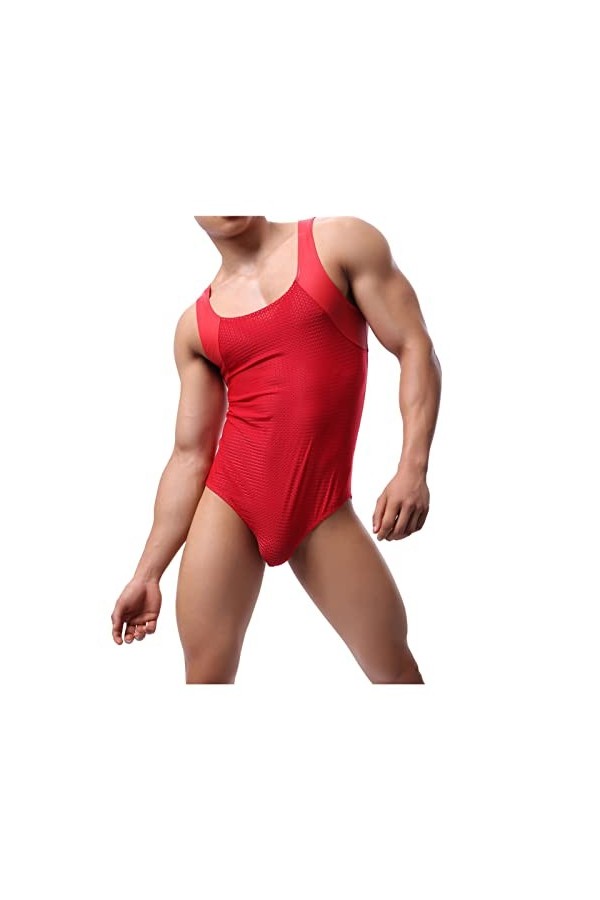 BLEXX Treillis extensible for hommes une pièce one morceau gain deserness Body Sport Wrestling Singlet Sintille Sous-vêtement