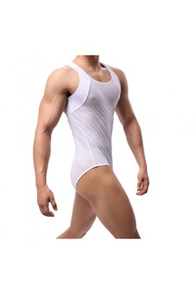 BLEXX Treillis extensible for hommes une pièce one morceau gain deserness Body Sport Wrestling Singlet Sintille Sous-vêtement
