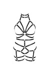 Femmes Punk Cut Out Plus Size Harness Set Strappy Body Cage Lingerie Taille Ceintures Rave Wear Vert Fluorescent 