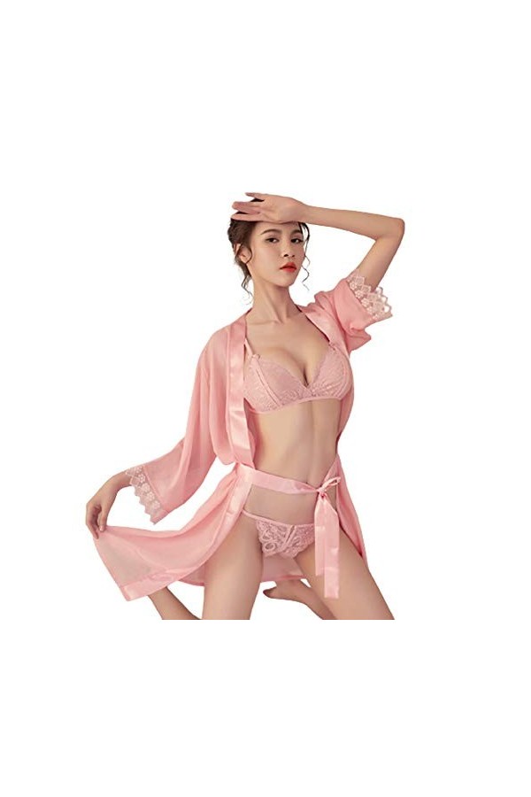 Vetements Sexy de Nuit Femme Femme Lingerie Erothi Pyjama Sexy, Lingerie Sexy, taquin, Petits Seins, Tentation, Costume de Pa