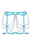 BANSSGOTH Grande Taille Femmes Harnais jarretière Jambe Ceinture élastique jarretelle Taille chaîne Cuisse jarretière Hallowe