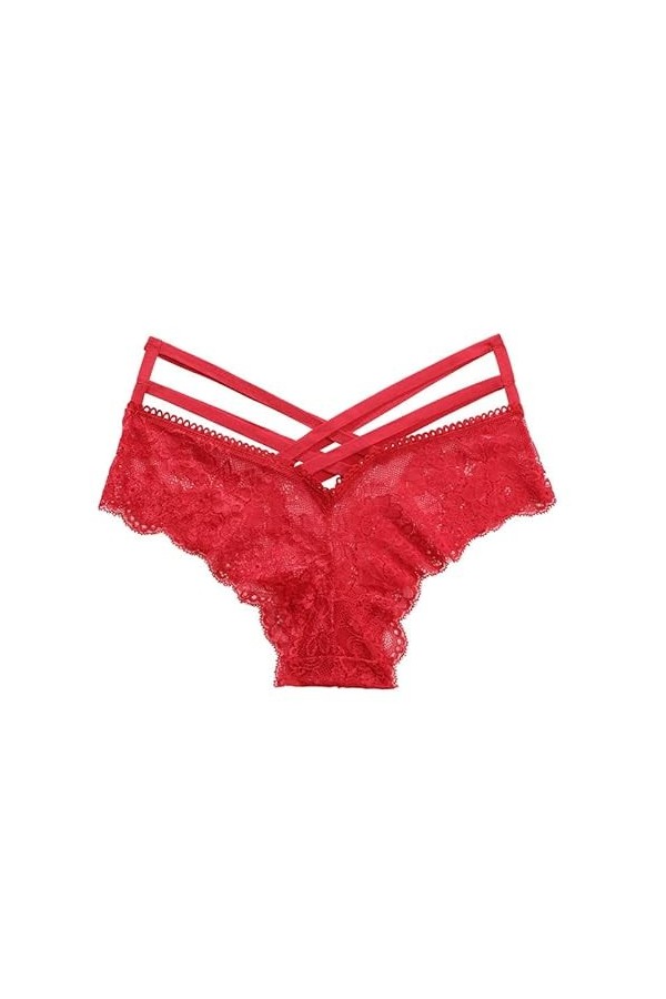 PIANAI Culottes pour Femmes Sexy Creux Jacquard Grande Taille Slips/Culottes Creuses Sexy à Bretelles croisées pour Femmes P