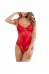 UIVHLW Coquinelingerie Plus Size Sleepwear Teddy Women Temptation Satin Costume Bandage Bowknot