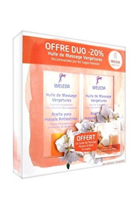 WELEDA Huile de Massage Vergetures - Lot de 2 Anti-vergetures Weleda - 2x100ml