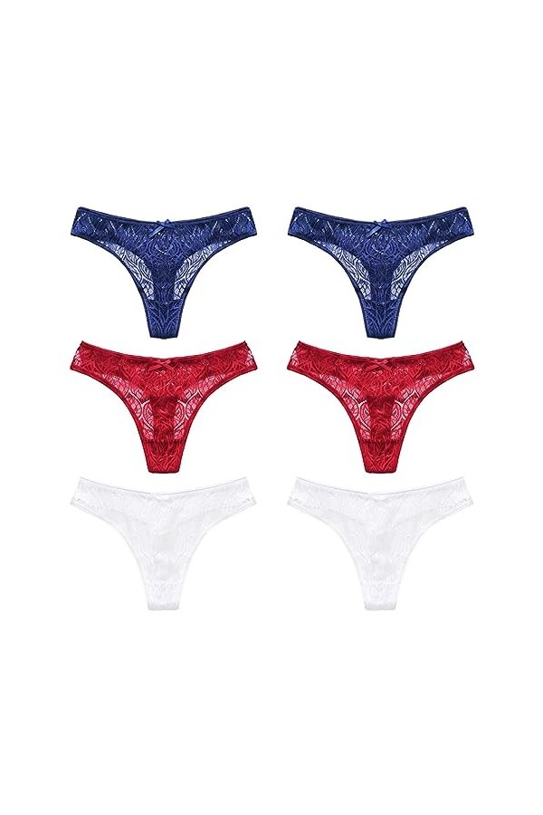 Necalisi Culotte Femme Taille Haute Lot de 6 Multicolore-7 Femmes Confortable Culotte Sculptante Slips Hipster Confortable Ta