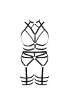 JMMHSS Femmes Fashion bretelles soutien - gorge plus taille cage bas garter set punk orgie gothique dancing suit Bleu ciel 