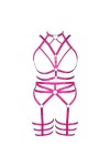 JMMHSS Femmes Fashion bretelles soutien - gorge plus taille cage bas garter set punk orgie gothique dancing suit Bleu ciel 