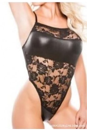 ZTIANEF Jeune filleSexy Dentelle Femme Sexy Sex Jumpsuit Openwork Lace Lingerie, Noir, XL