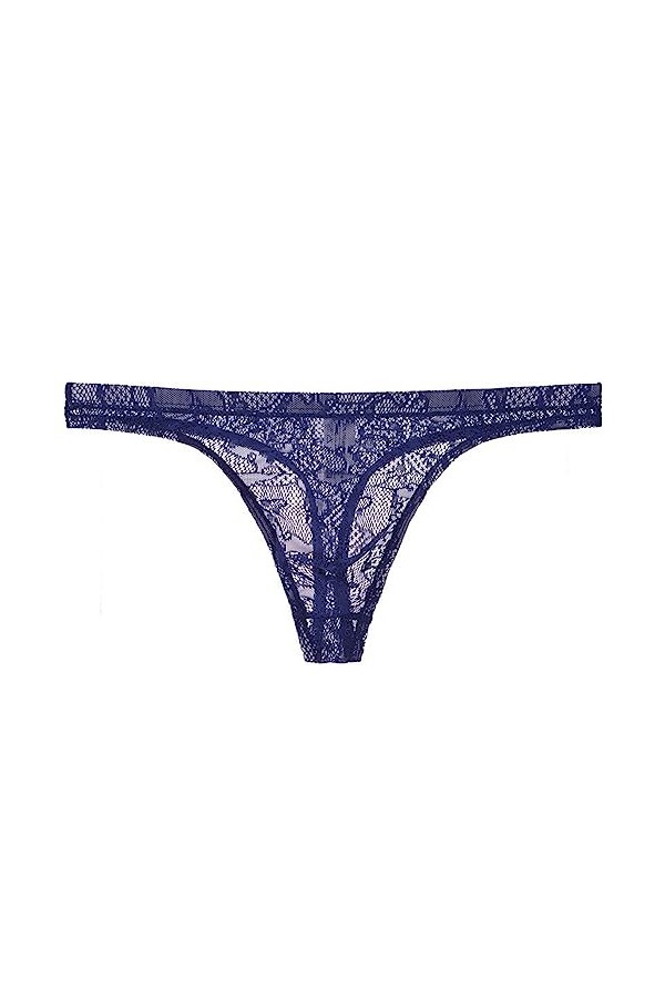 OATTIS 3 Pièces Hommes Dentelle Transparent String Mince Sexy sous-vêtements Sexy Tentation T Pantalon Maille Respirant Jeune