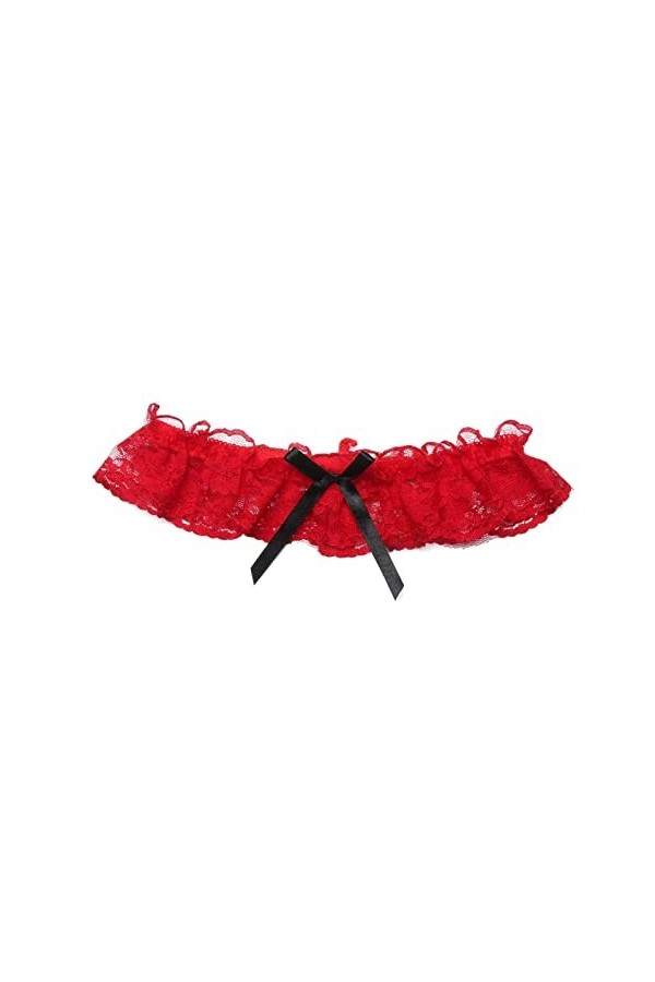 GOOFFY Sexy Mode Lingerie Mariage jarretière mariée Cosplay fête Accessoires nœud Papillon Dentelle élastique Jambe Anneau ma