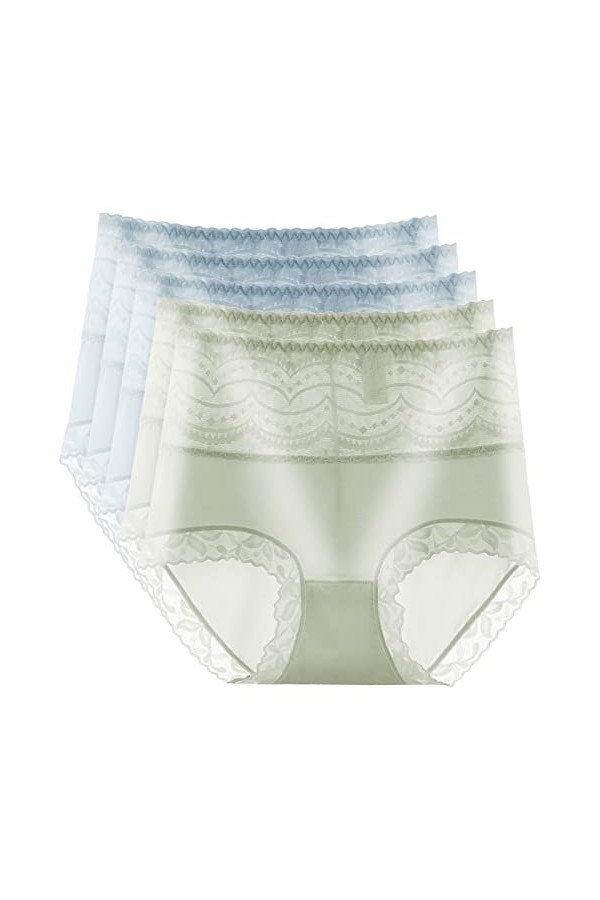 Necalisi Culotte Femme Lot de 5 Multicolore 2 String Dames Ventre Plat Ensemble de Cordes sans Couture String Respirant Femme