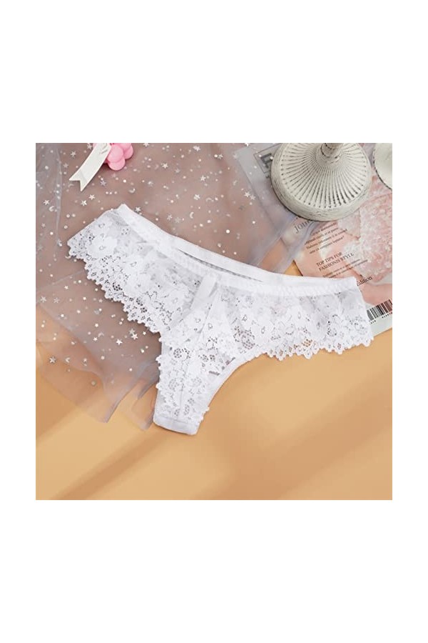 MULANY Femme Slips G-String Women Panties Perspective Transparente sous-vêtements Femmes See-Through String Fonds Girls Intim