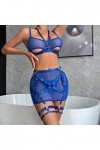 Générique String Ouvert Coquin Mode féminine Pure Color Bandage Mesh Splicing sous-vêtements Sexy avec des Anneaux de Jambe s