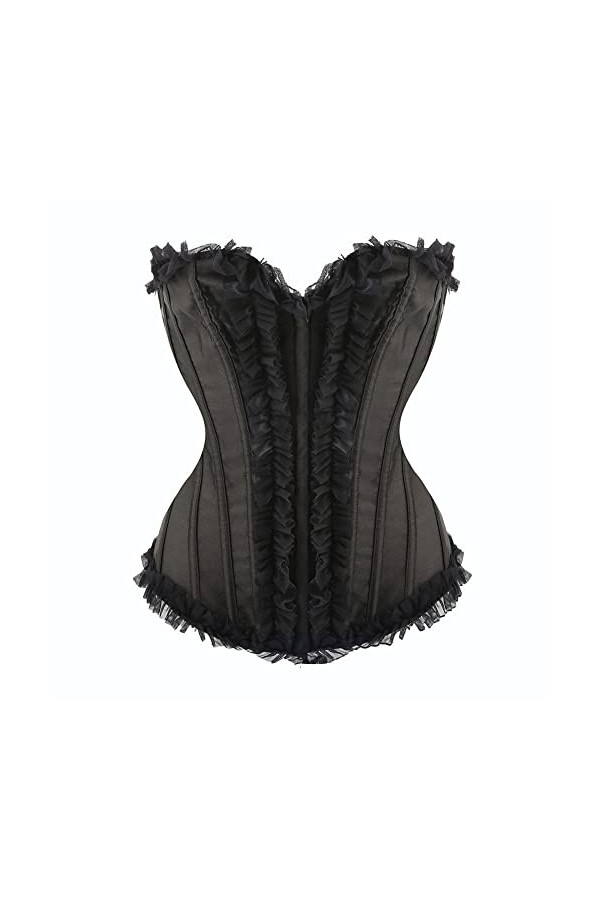 Bustiers Femme Corsets Corset Gothique - Lingerie Sexy En Arête De Poisson Push Up Body Shaper À Poitrine En Dentelle, Discot