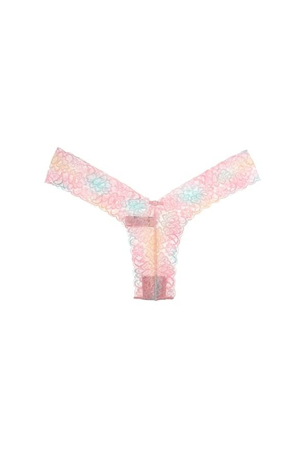 MULANY Femme Slips Rencontrez Les Femmes Sexy Fleurs Culottes Taille Basse G String String sous-vêtements Femme Tentation Res