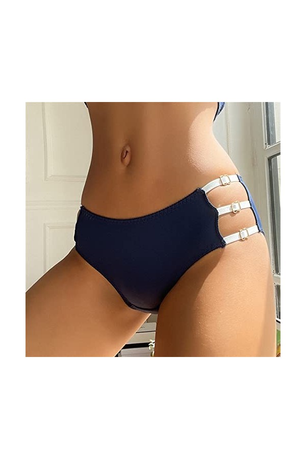 MULANY Femme Slips Rencontrer Les Femmes Sexy Taille Basse Pantie sans Couture évider Bretelles sous-vêtements Femme G String