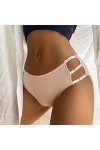 MULANY Femme Slips Rencontrer Les Femmes Sexy Taille Basse Pantie sans Couture évider Bretelles sous-vêtements Femme G String