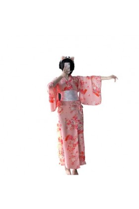 Sexy Japonais Kimono Sakura Robe Sexy Anime Femme Lingerie Lolita Cosplay Costume, 1143 Rose, taille unique