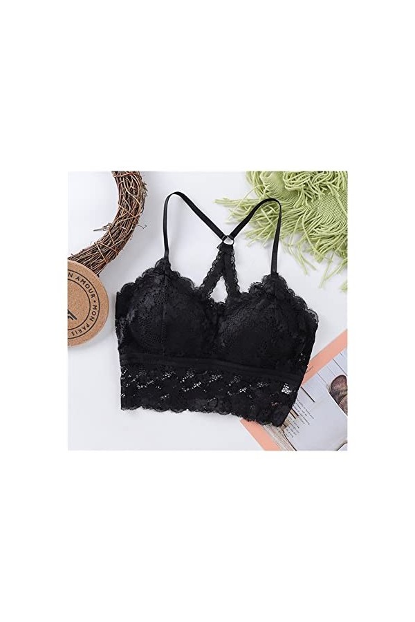 Femmes Sexy Lace Bra Femme Bralette Push Up Up sous Samne Sleep Tops Plus Taille de Lingerie Bands Size : Plus65-80kg, Color