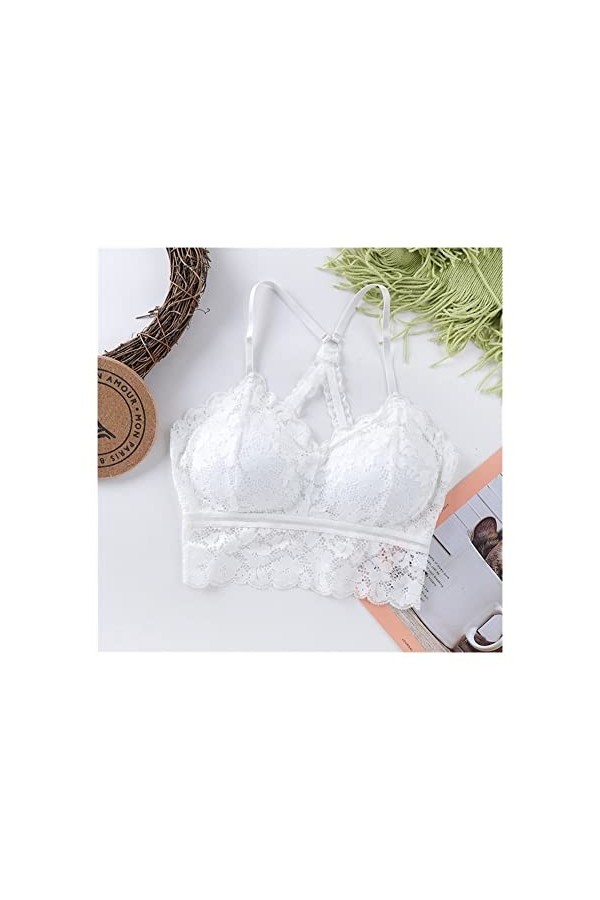 Femmes Sexy Lace Bra Femme Bralette Push Up Up sous Samne Sleep Tops Plus Taille de Lingerie Bands Size : Plus65-80kg, Color