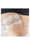 ZZSRJ Mariée Sexy Dentelle Fleur De Mariage Jarretière Courroie Bridal Cuisse Courroie Courroie Mariage Femmes Accessoires de