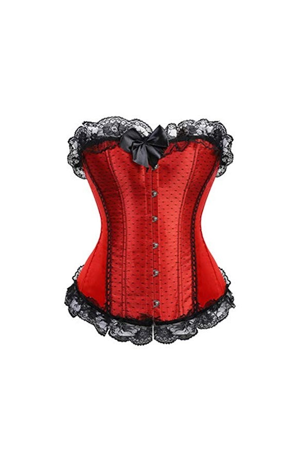 TTCI-RR Bustiers et Corsets Fille Corsets Rose Satin de Dentelle Garniture en soufflage de la Lingerie Corset Lingerie Color
