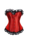 TTCI-RR Bustiers et Corsets Fille Corsets Rose Satin de Dentelle Garniture en soufflage de la Lingerie Corset Lingerie Color