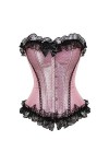 TTCI-RR Bustiers et Corsets Fille Corsets Rose Satin de Dentelle Garniture en soufflage de la Lingerie Corset Lingerie Color
