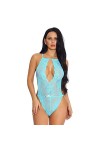 sous Vetement Sexy Femme Sexy Siamois Bodysuit Avant Ouvert Lingerie Femme Femme Halter Érotique sous-vêtements 06 Color : L